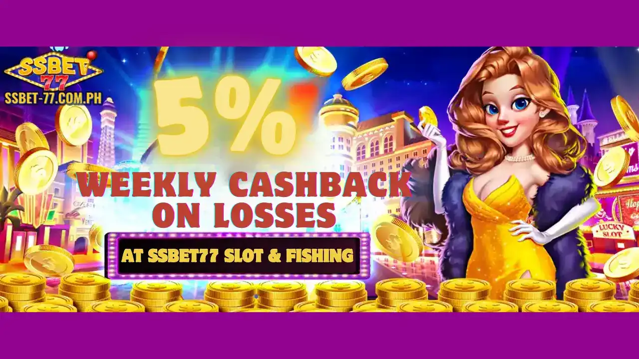Get 5% Cashback on Net Losses at SSBet77 Every Week 1 SSBet77 Offers 5% Cashback on Losses Every Monday
